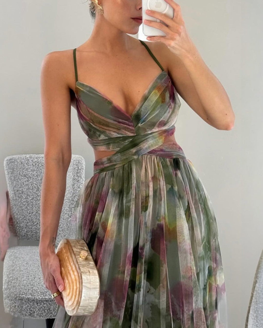 Maxi Dress in Elegant Floral Design