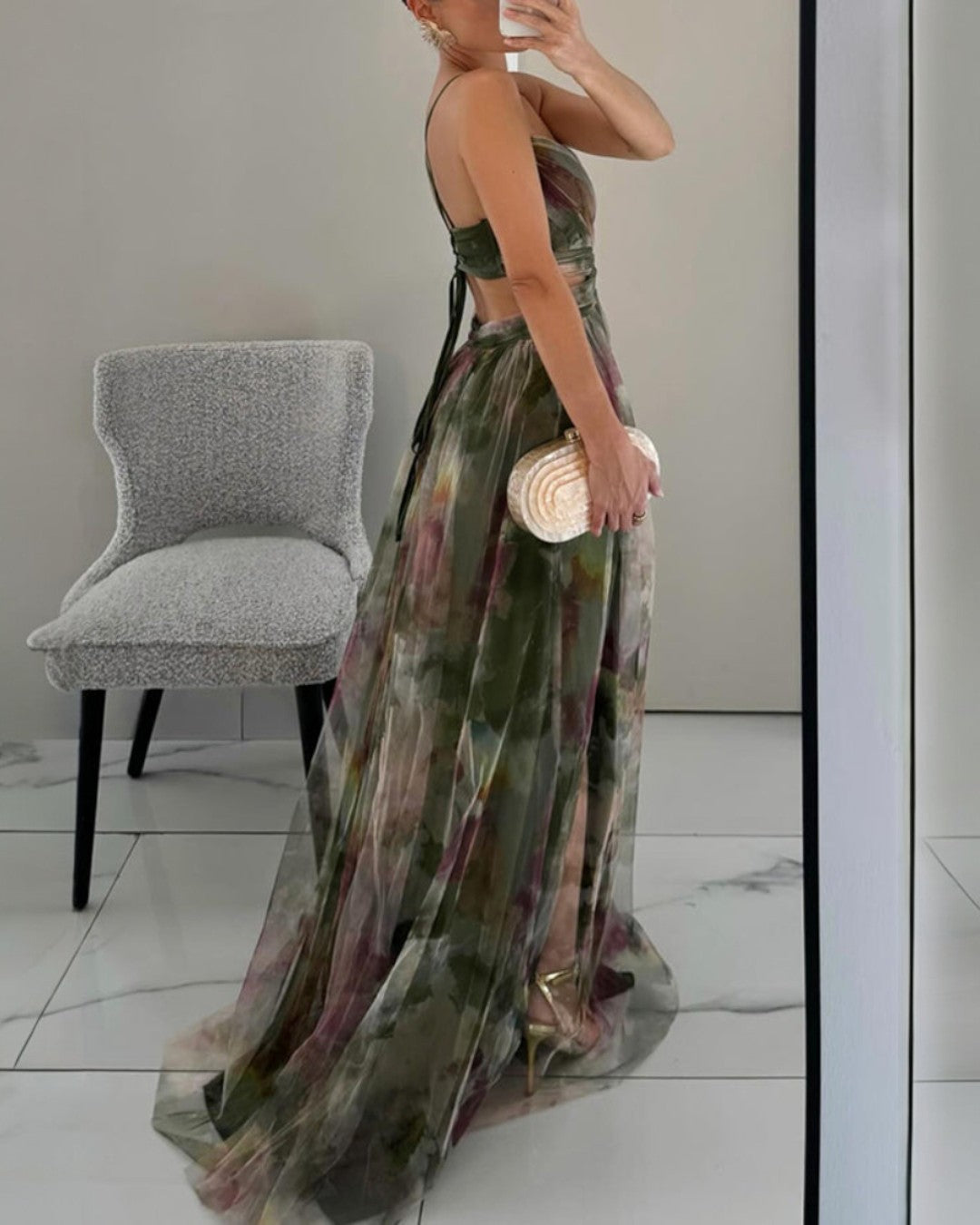 Maxi Dress in Elegant Floral Design