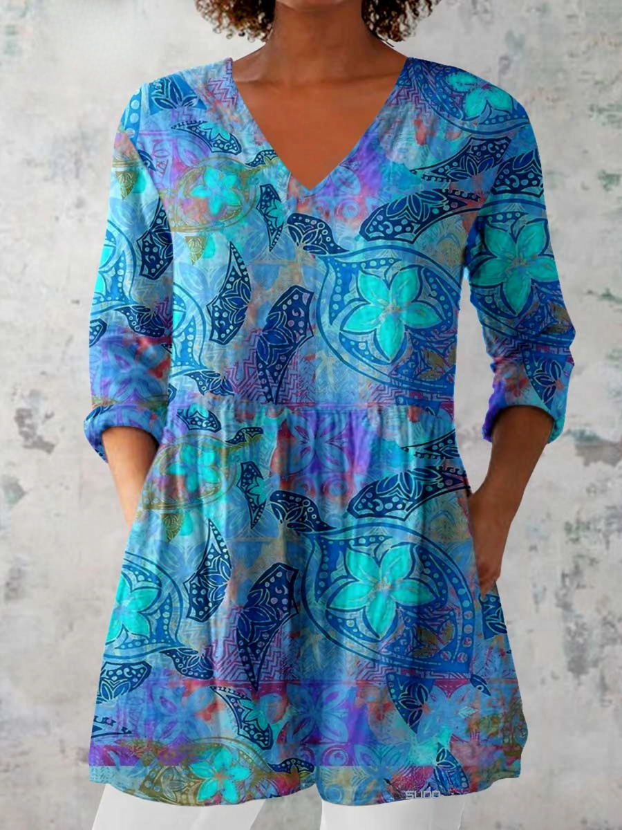 Juliette | Blusa Lunga con Scollatura a V