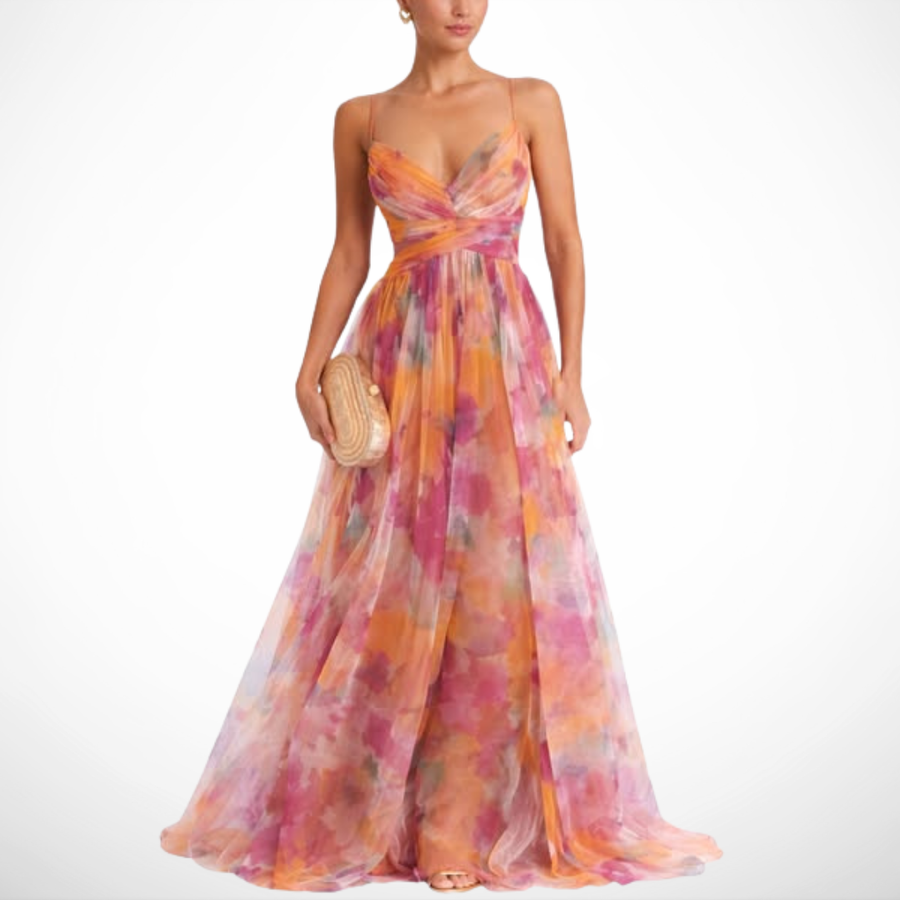 Maxi Dress in Elegant Floral Design