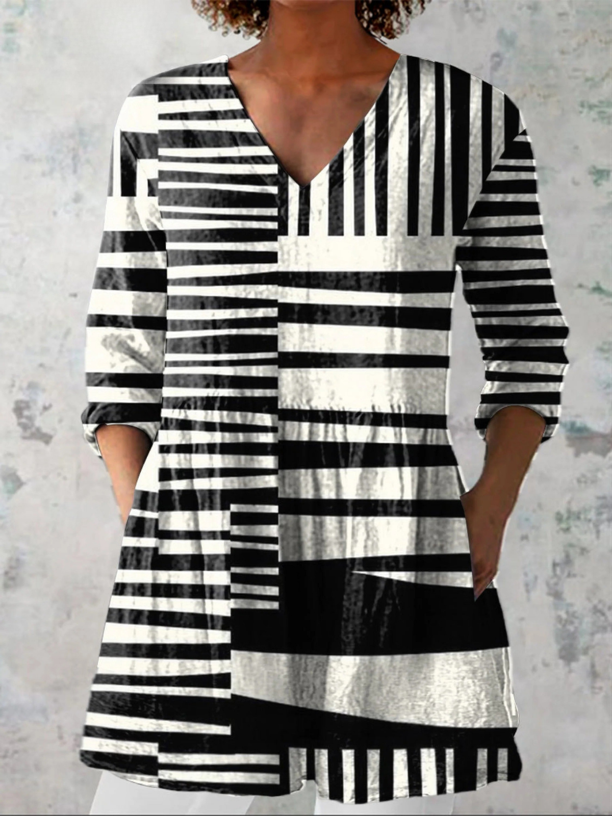 Sophie | Blusa Lunga con Scollatura a V