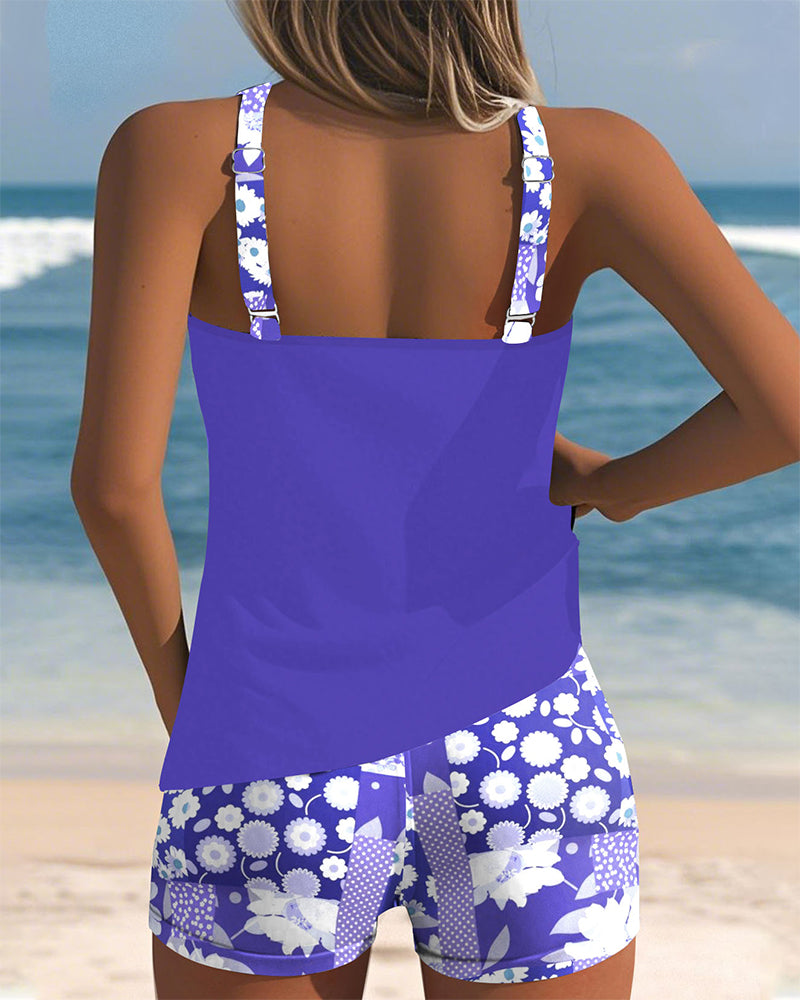 Sabrina | Costume da bagno a due pezzi con vestibilità comoda e stile floreale da spiaggia