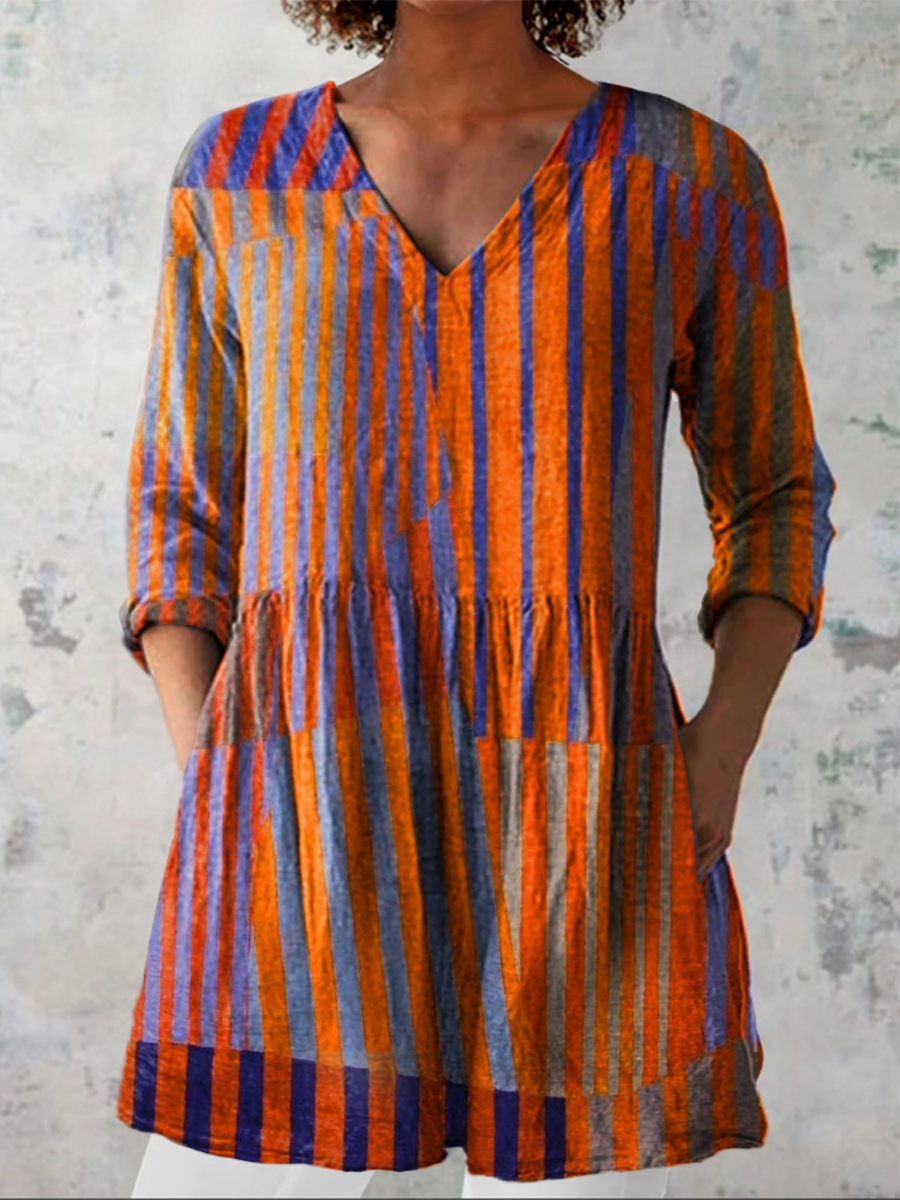 Nadia | Blusa Lunga con Scollatura a V