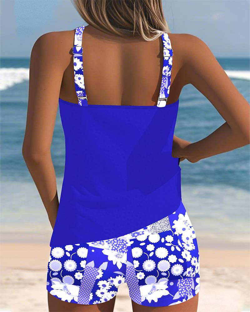 Sabrina | Costume da bagno a due pezzi con vestibilità comoda e stile floreale da spiaggia