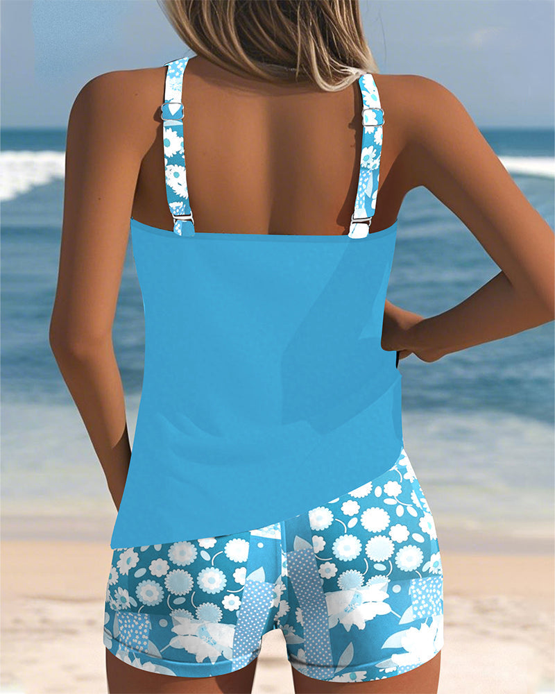 Sabrina | Costume da bagno a due pezzi con vestibilità comoda e stile floreale da spiaggia