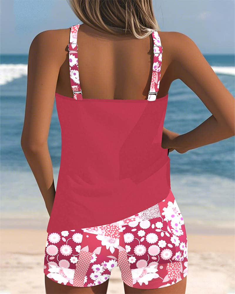 Sabrina | Costume da bagno a due pezzi con vestibilità comoda e stile floreale da spiaggia