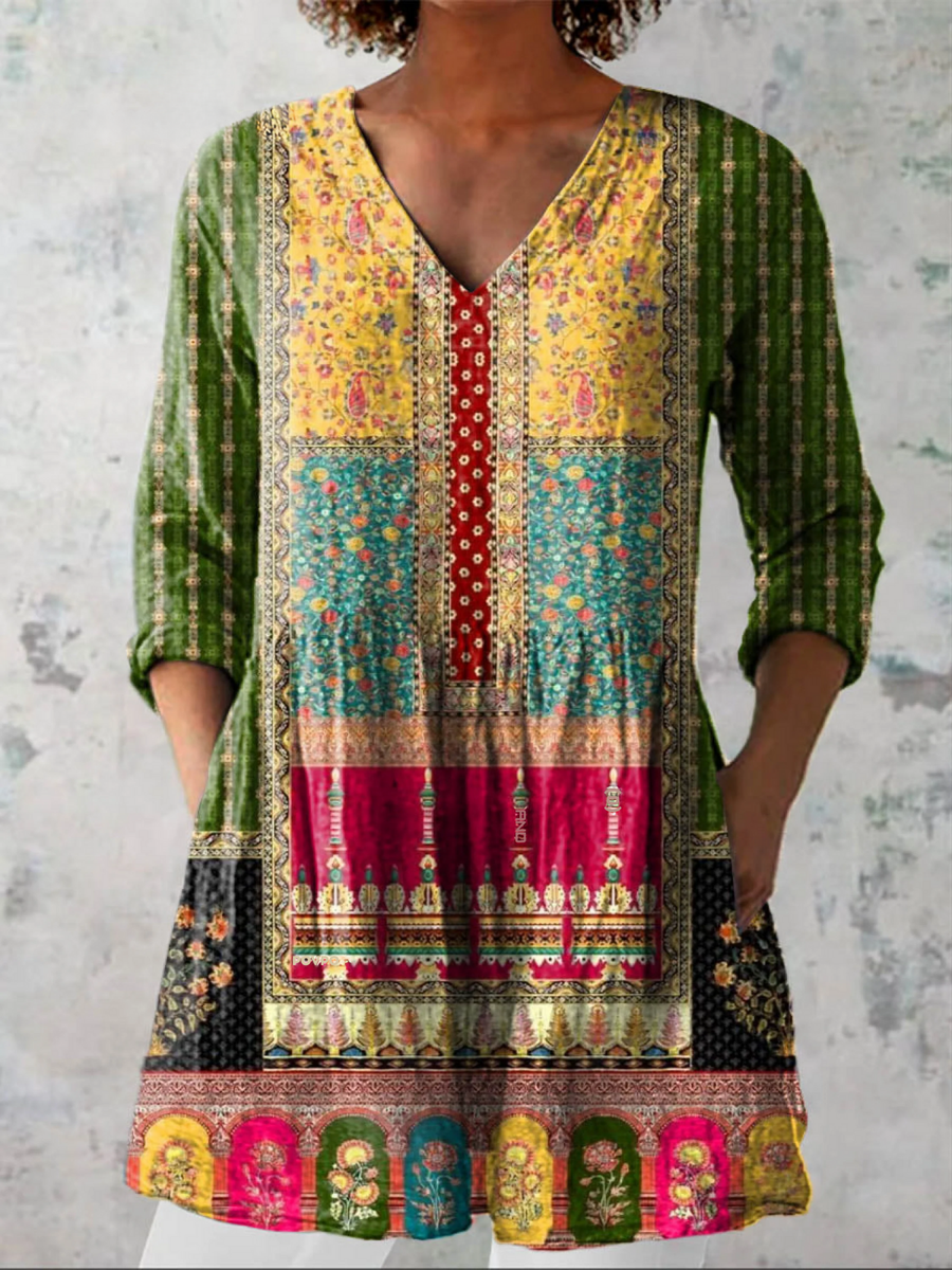 Emilie | Blusa Lunga con Scollatura a V
