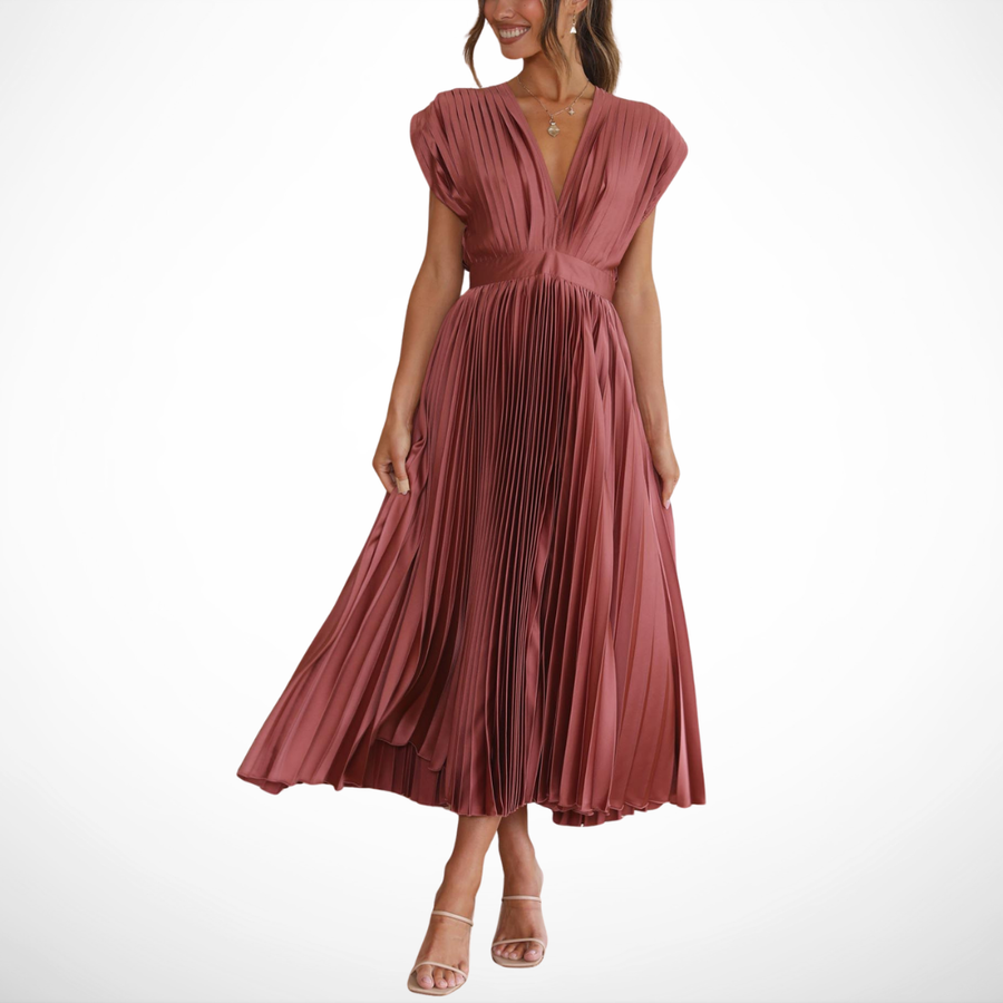 Abito Elegante con Plissettatura