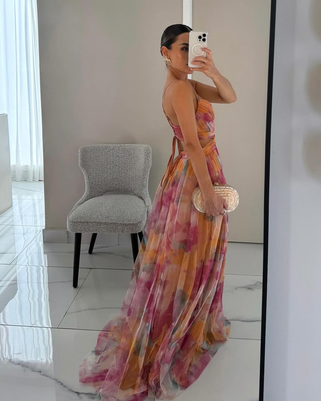 Maxi Dress in Elegant Floral Design