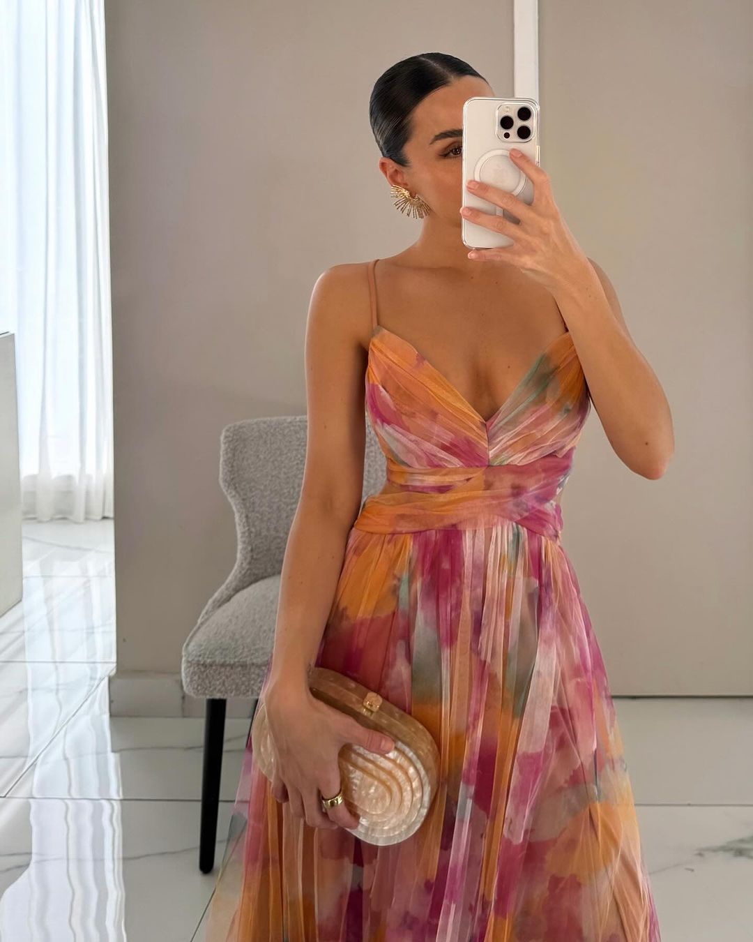 Maxi Dress in Elegant Floral Design