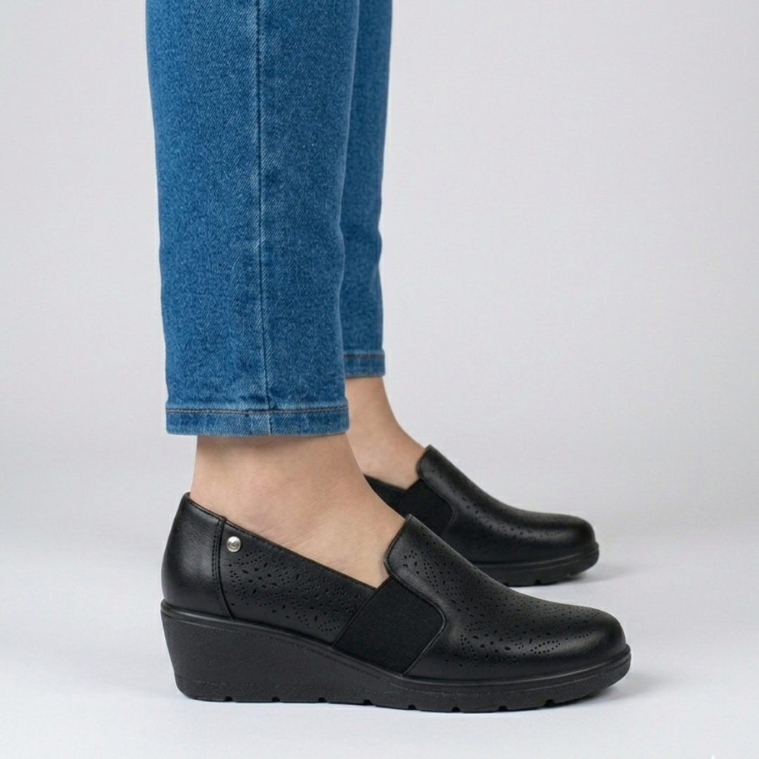 Alexandra - Mocassino comodo Donna con zeppa