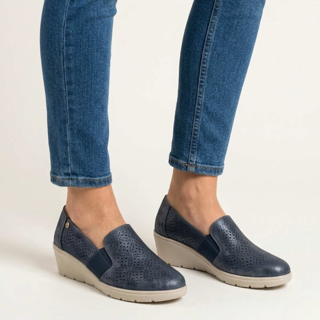 Alexandra - Mocassino comodo Donna con zeppa
