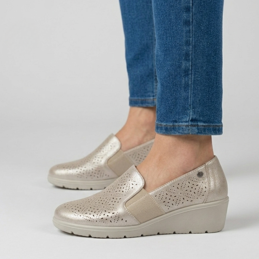 Alexandra - Mocassino comodo Donna con zeppa
