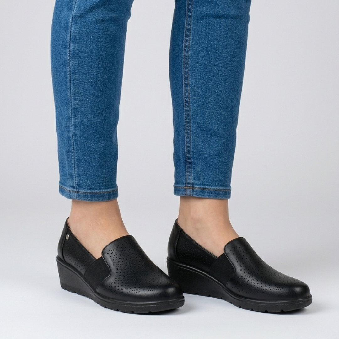 Alexandra - Mocassino comodo Donna con zeppa