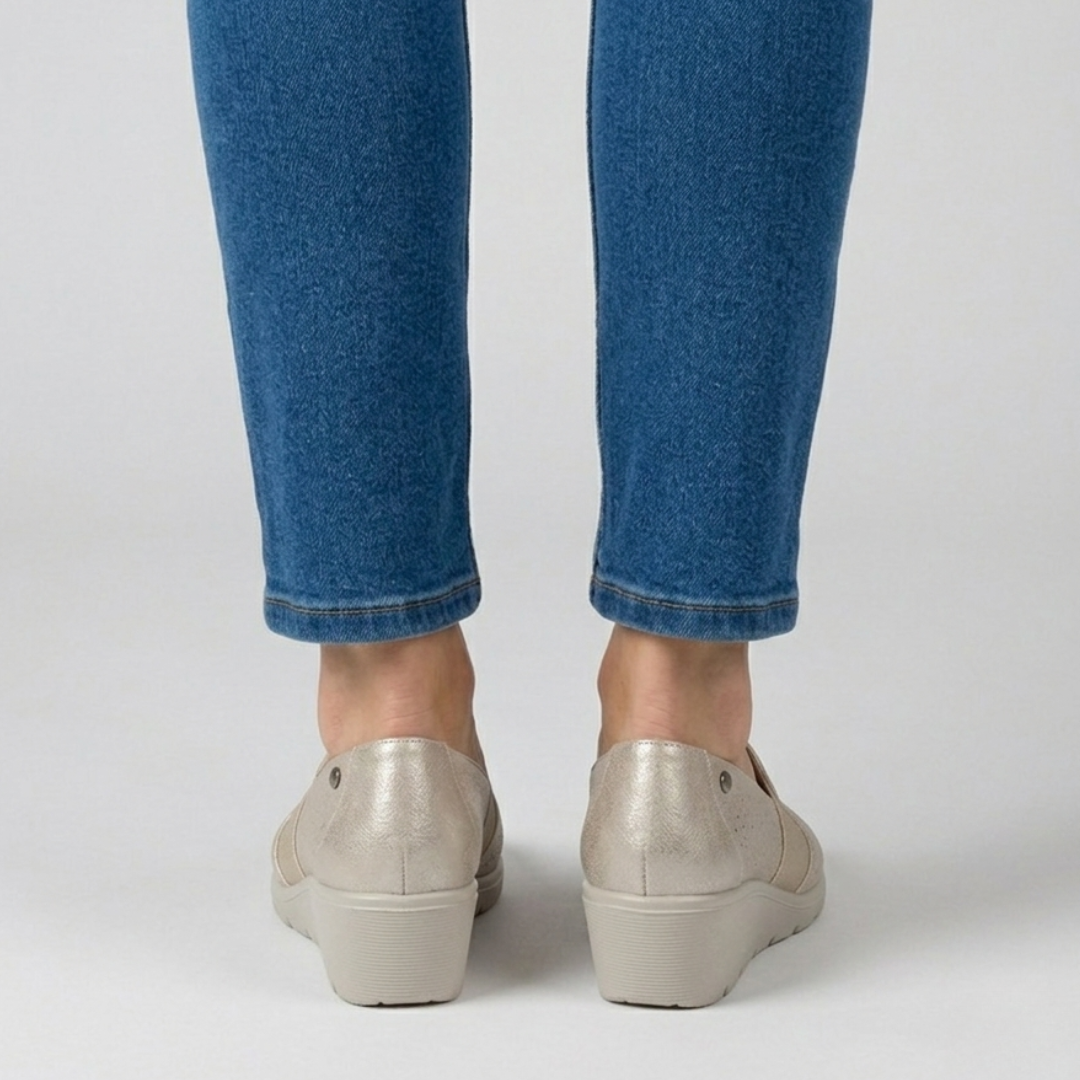 Alexandra - Mocassino comodo Donna con zeppa