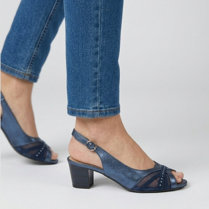 Amedea - Sandalo comoda Donna con tacco