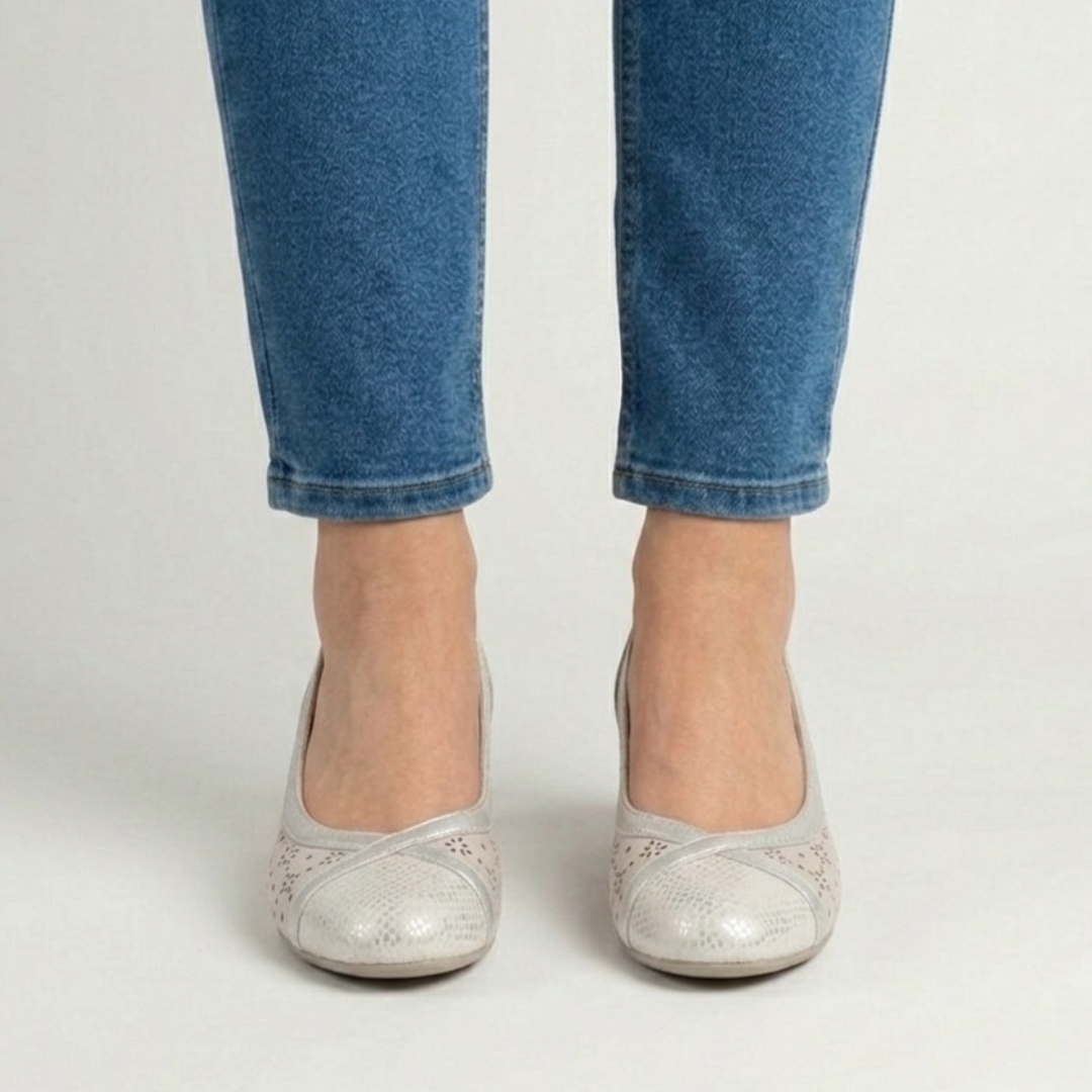 Amina - Mocassino comoda Donna con tacco