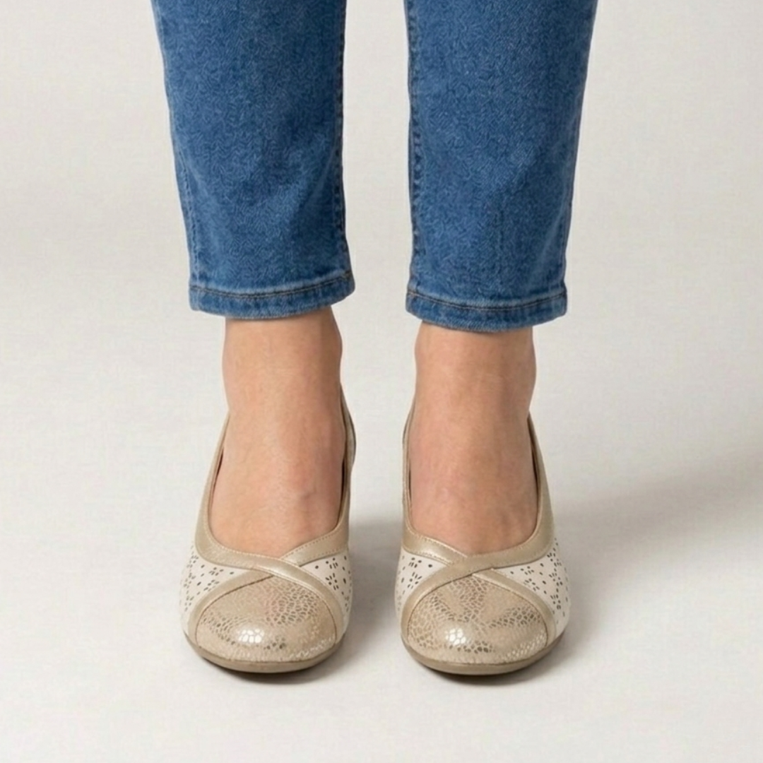 Amina - Mocassino comoda Donna con tacco