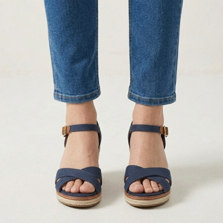 Brienne - Sandalo comfort donna con zeppa
