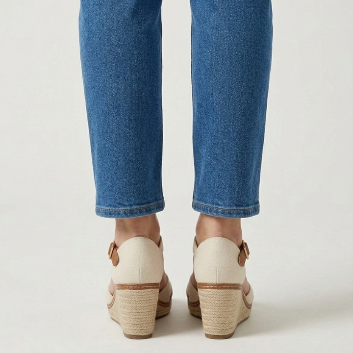 Brienne - Sandalo comfort donna con zeppa