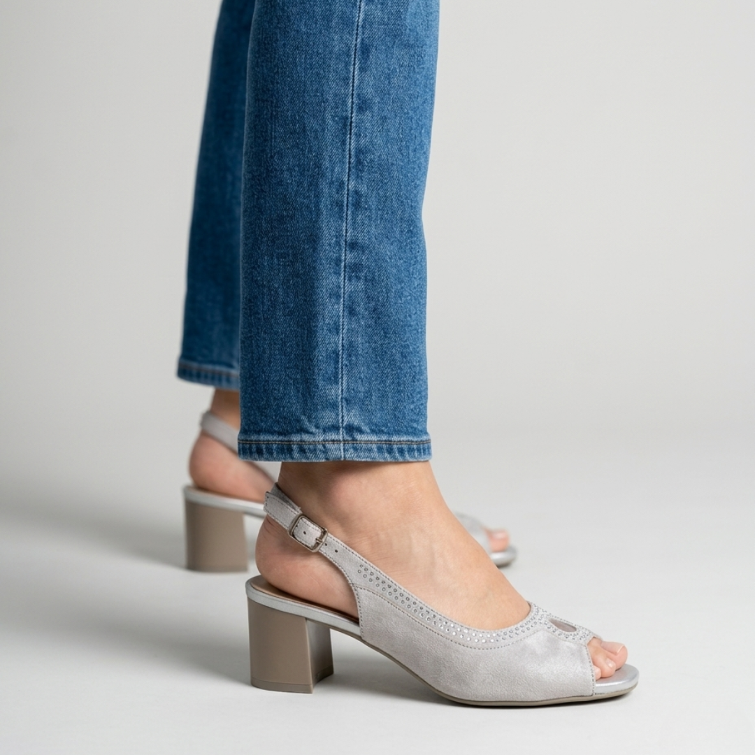 Emi - Sandalo comoda Donna con tacco