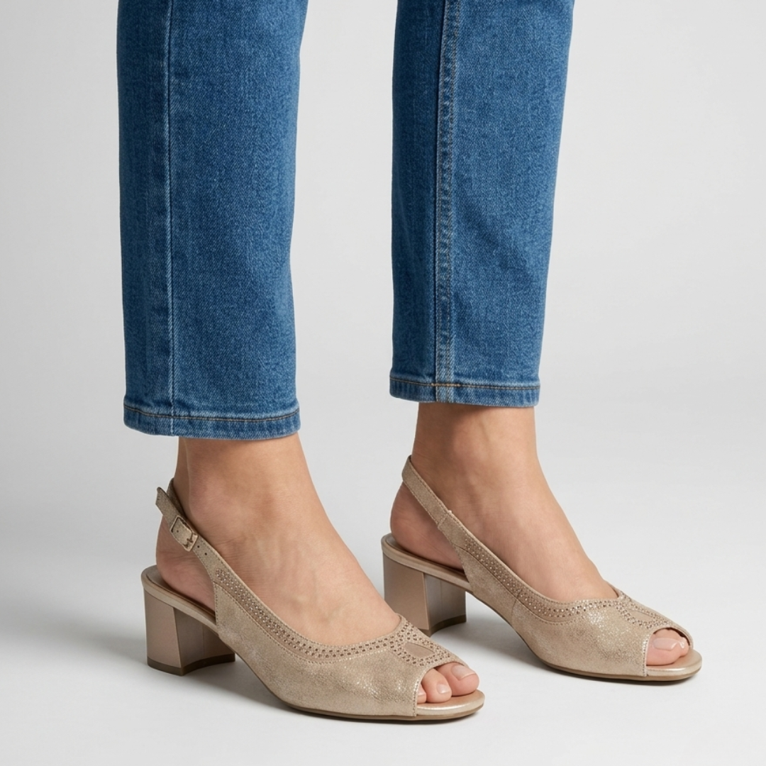 Emi - Sandalo comoda Donna con tacco