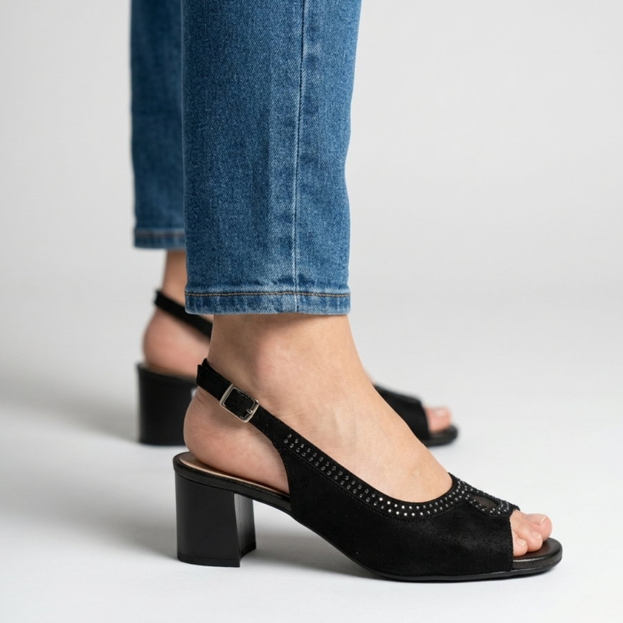Emi - Sandalo comoda Donna con tacco