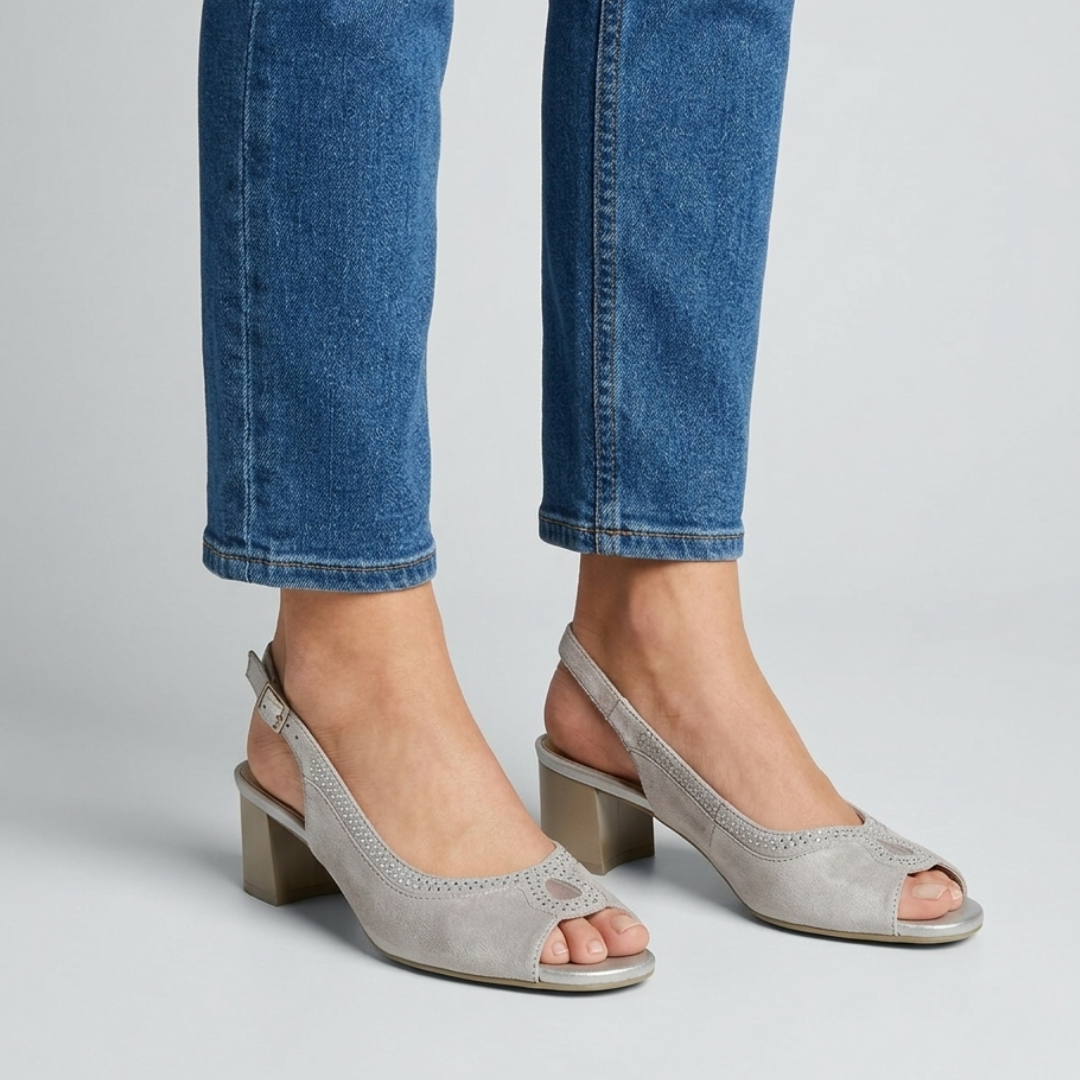 Emi - Sandalo comoda Donna con tacco