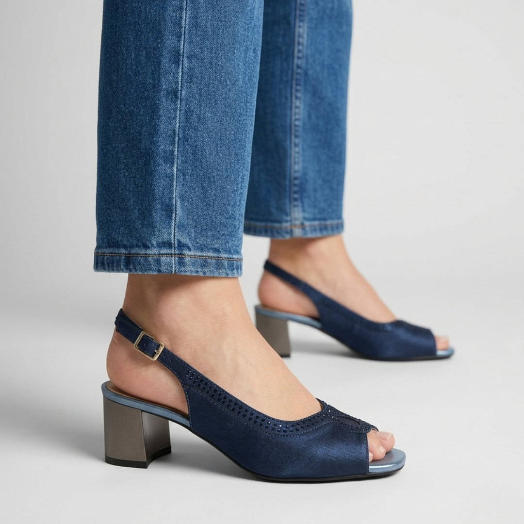 Emi - Sandalo comoda Donna con tacco