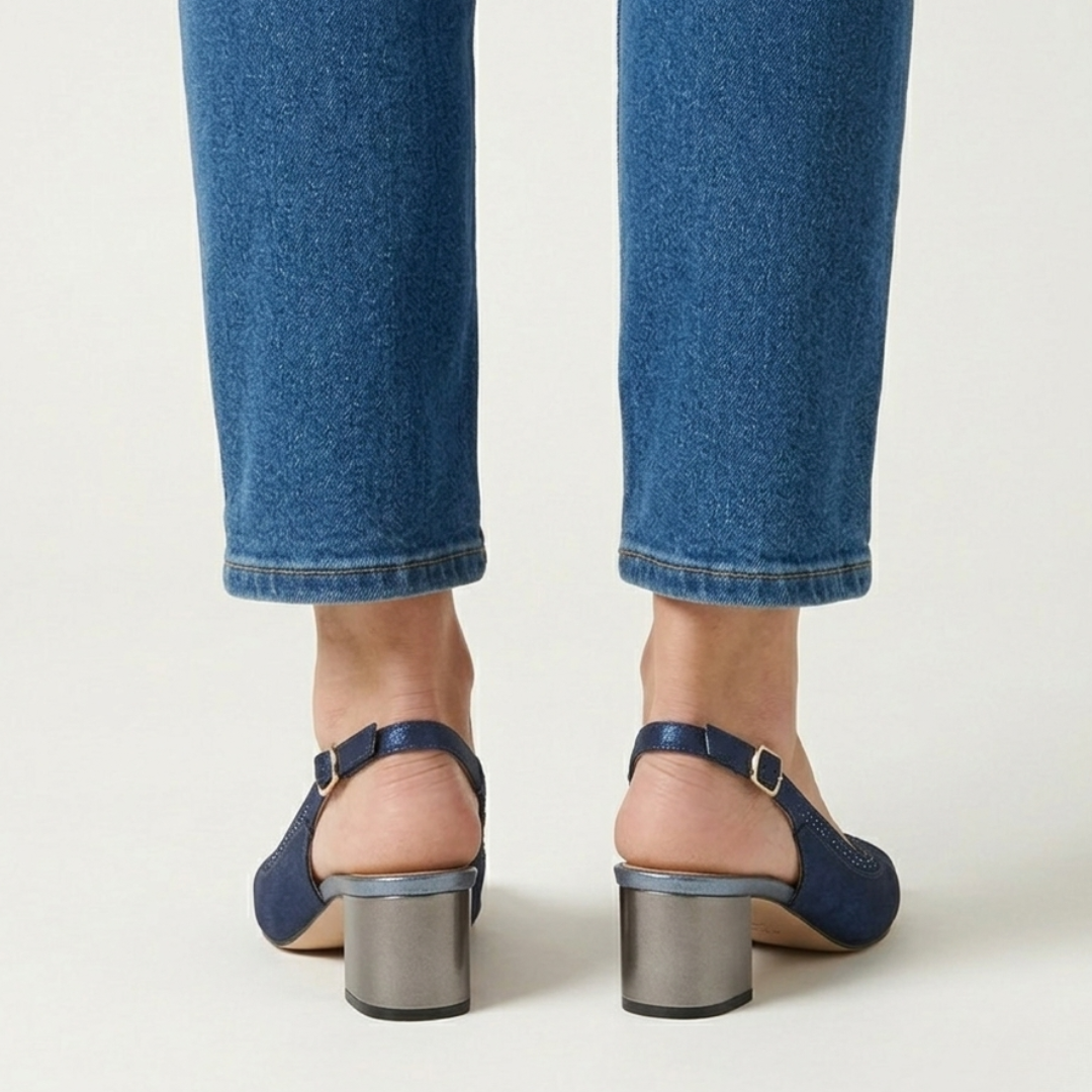 Emi - Sandalo comoda Donna con tacco