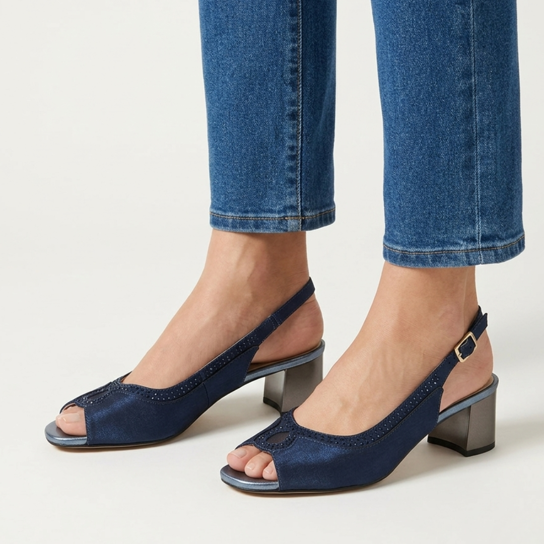 Emi - Sandalo comoda Donna con tacco