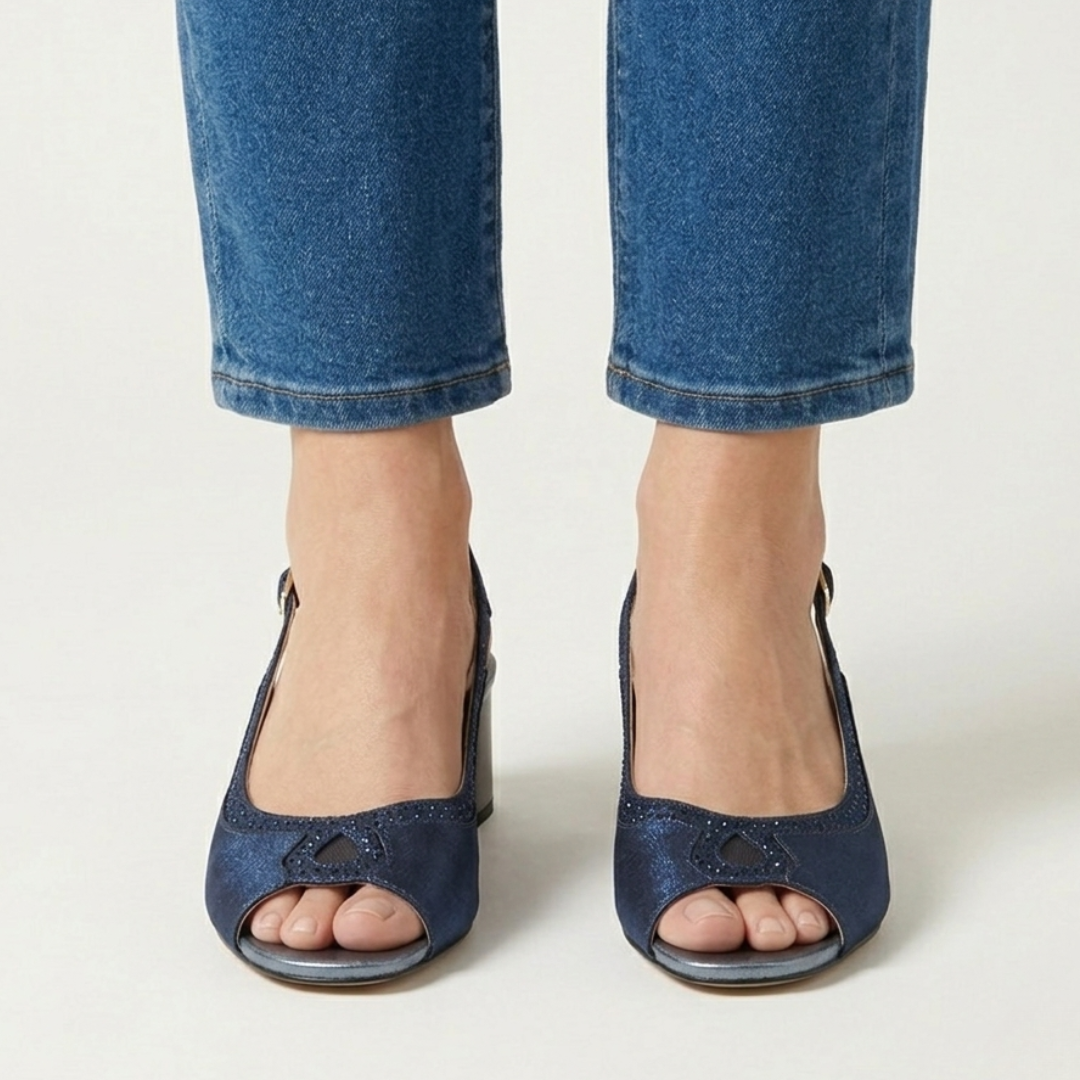Emi - Sandalo comoda Donna con tacco