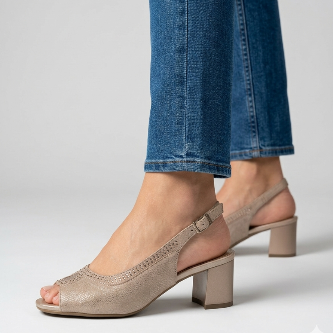 Emi - Sandalo comoda Donna con tacco