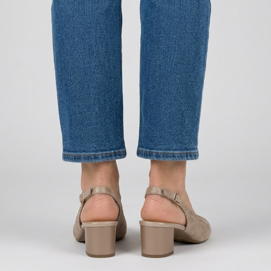 Emi - Sandalo comoda Donna con tacco
