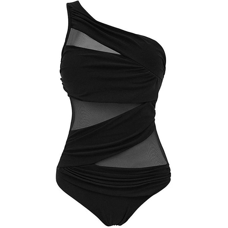 Nayla | Il Tuo Elegante Costume da Bagno a Spalla Unica in Taglie Comode