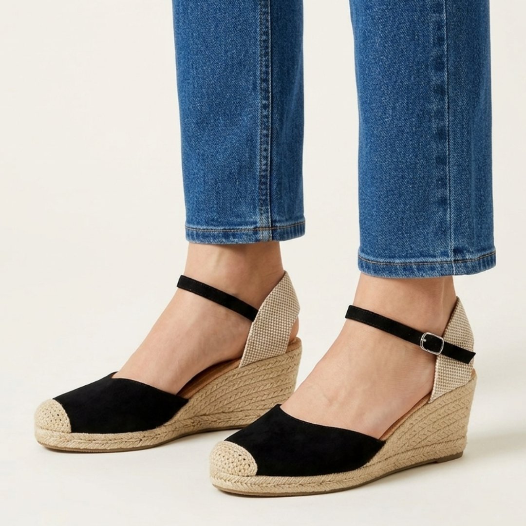 Jade - Sandalo comodo donna con zeppa
