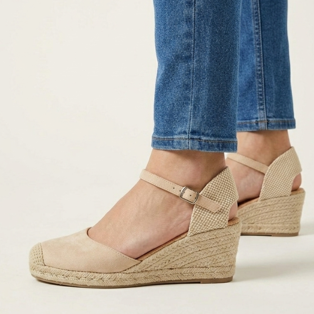 Jade - Sandalo comodo donna con zeppa