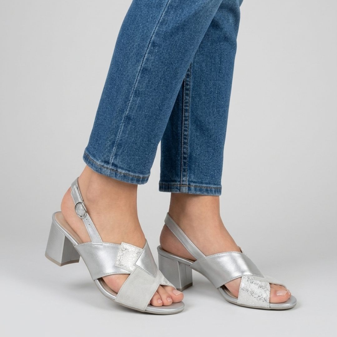 Laia - Sandalo comoda Donna con tacco