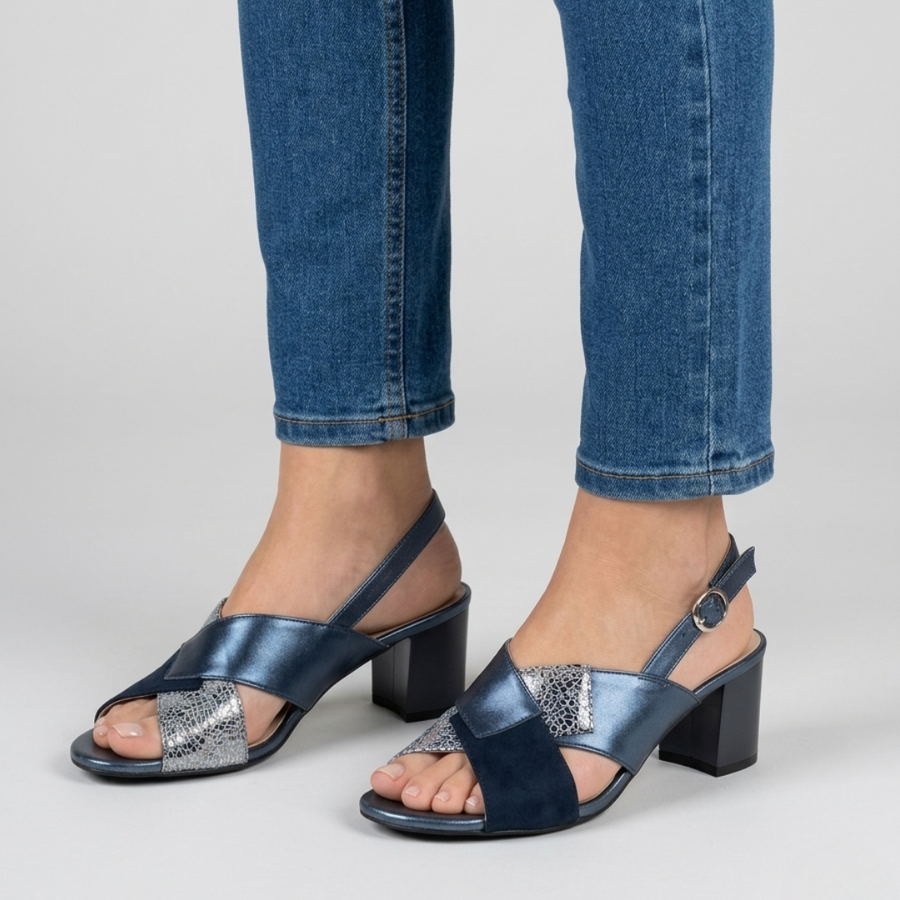 Laia - Sandalo comoda Donna con tacco