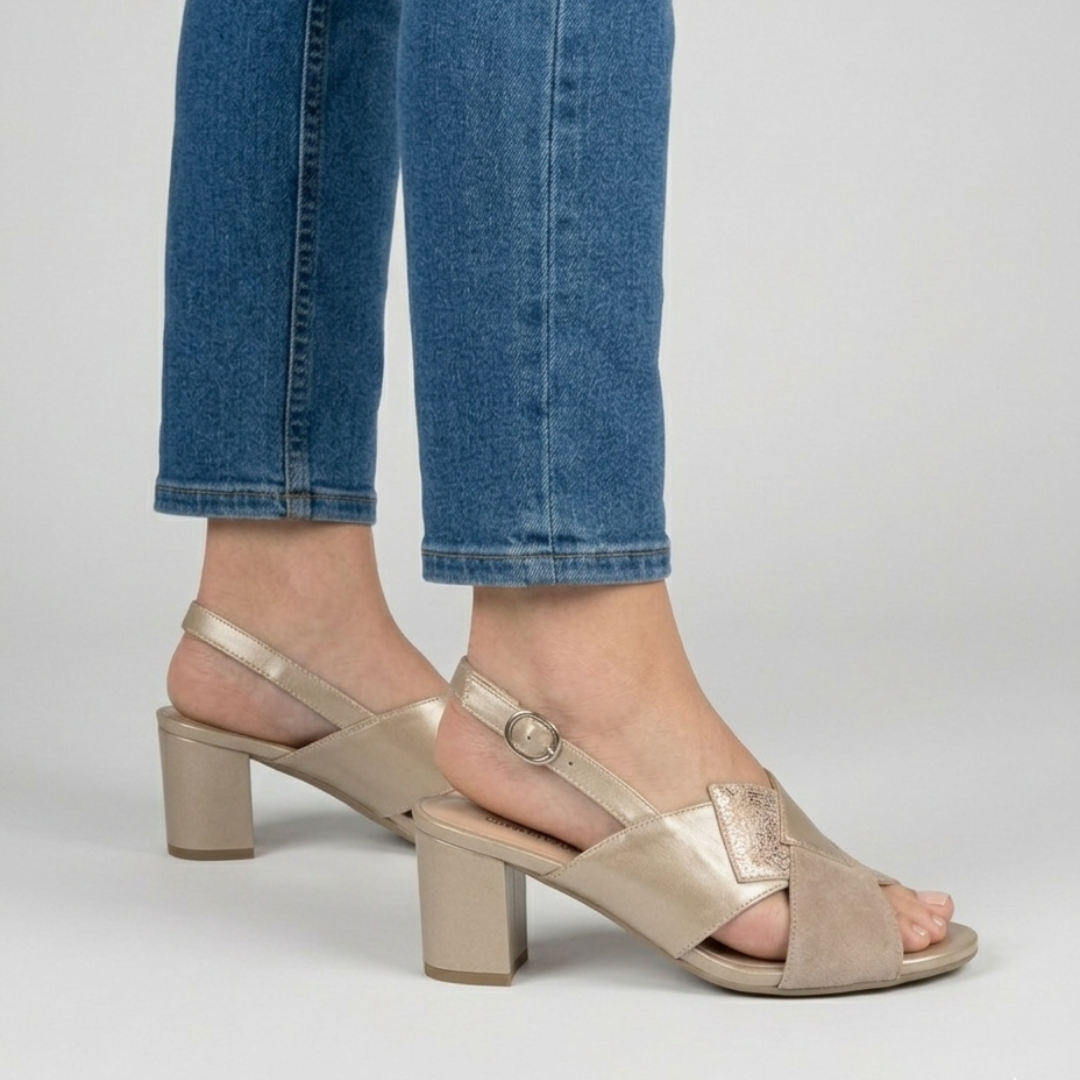 Laia - Sandalo comoda Donna con tacco