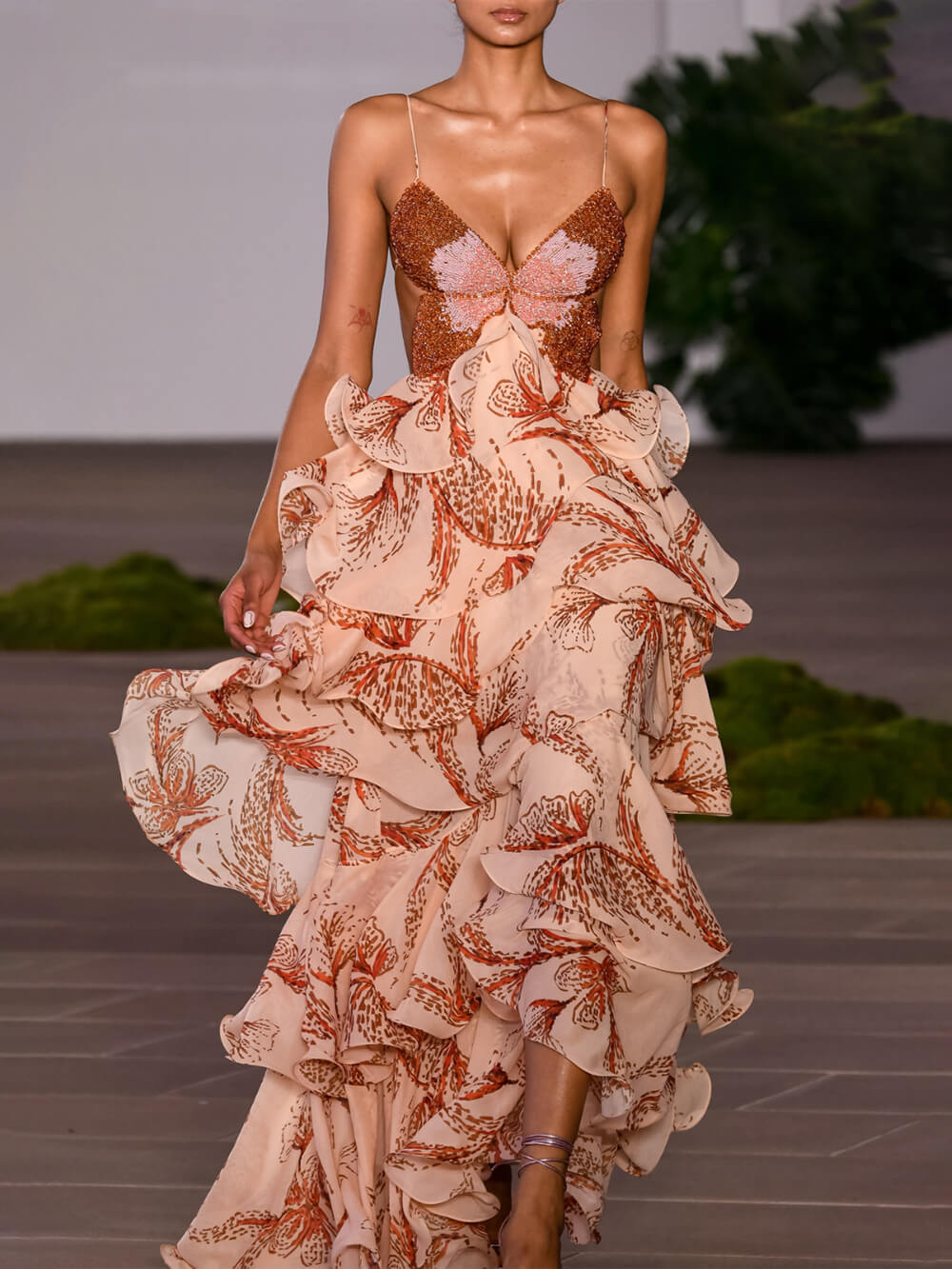 Maxi Dress with Signature Bow Tie
