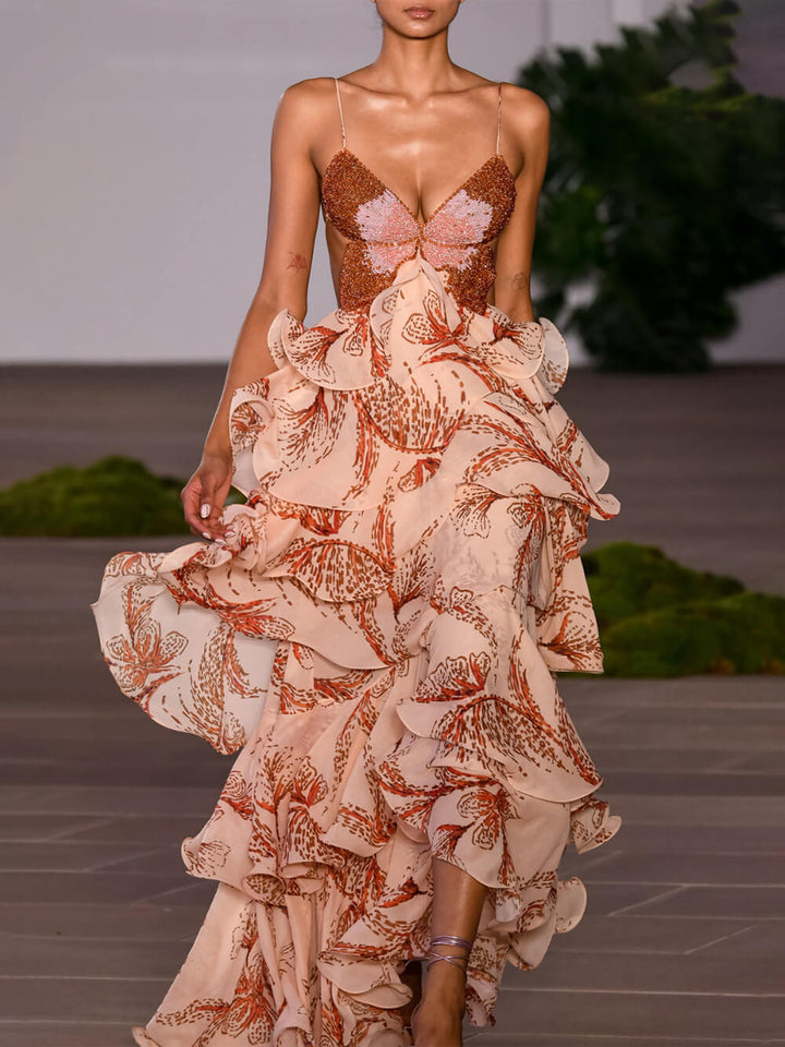 Maxi Dress with Signature Bow Tie
