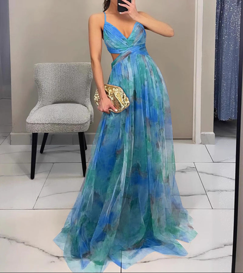 Maxi Dress in Elegant Floral Design