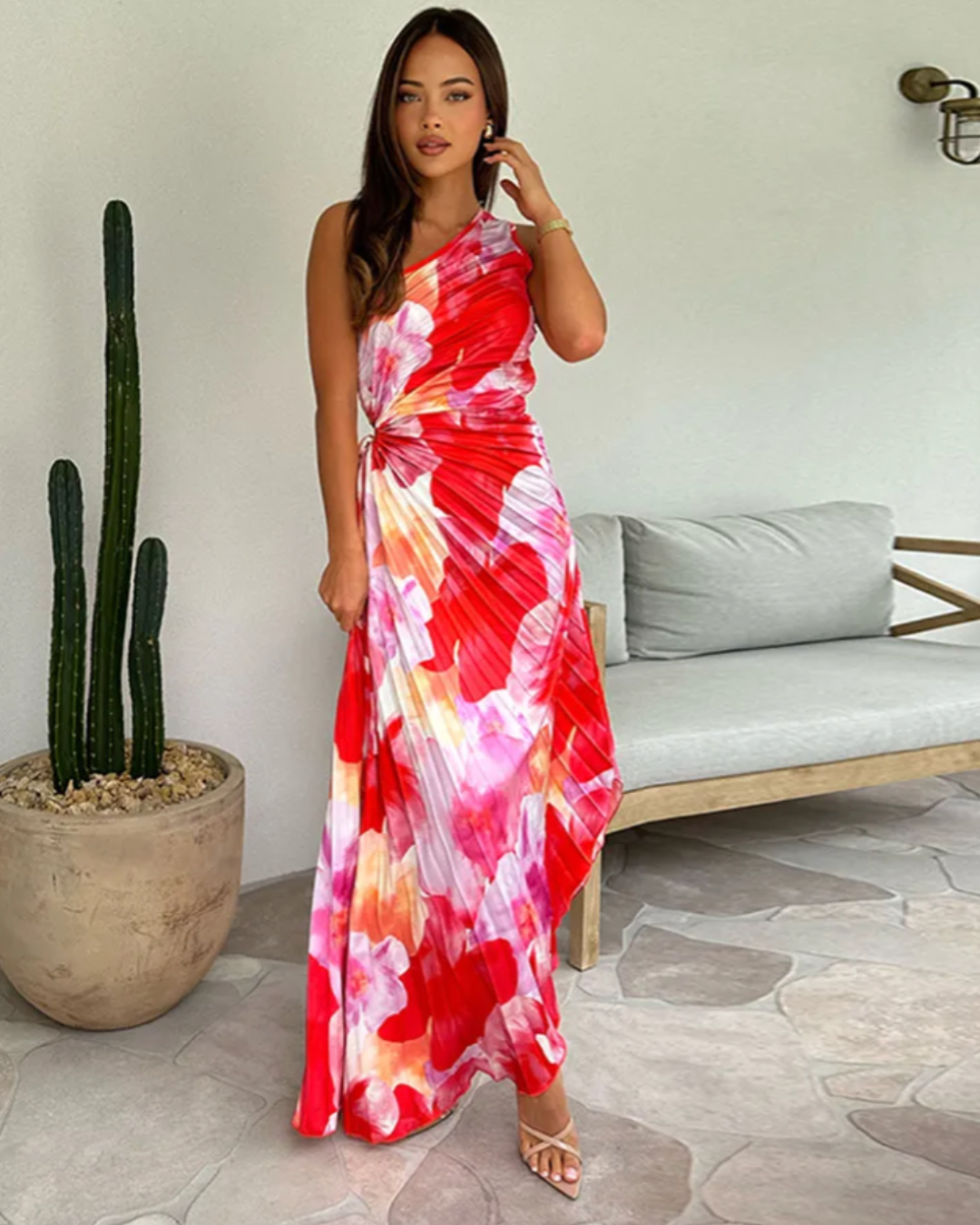 Adeline™ | Vestito da Sera Tropicale Vibrante
