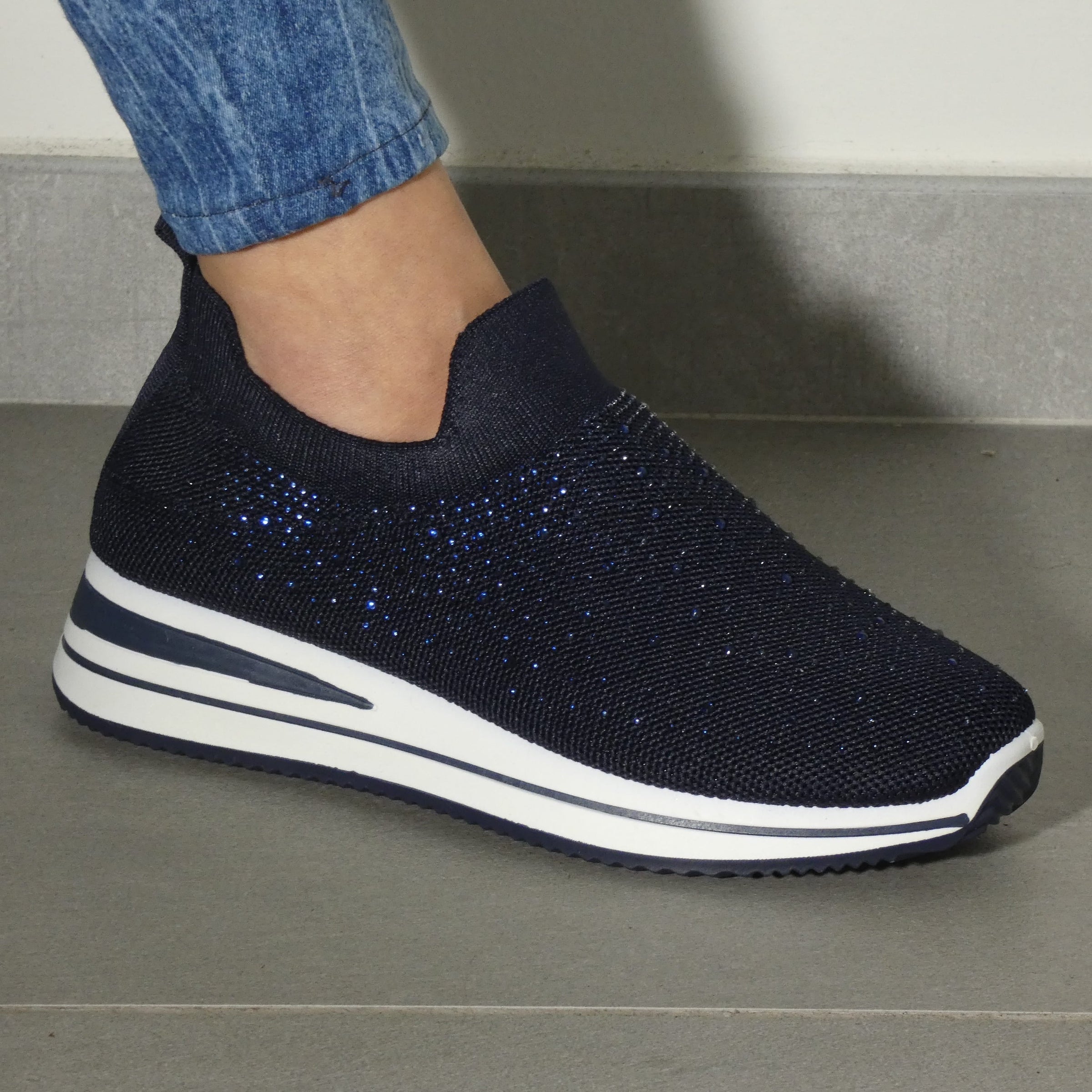 Silvia - Sneakers con Strass