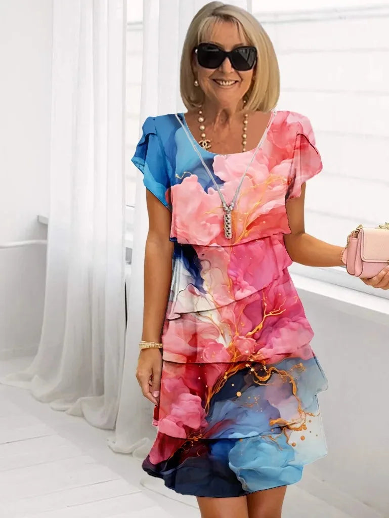 Caroline | Abito Elegante con Rouches