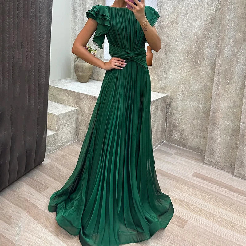 Abigail™ | Abito da Sera Plissettato Elegante