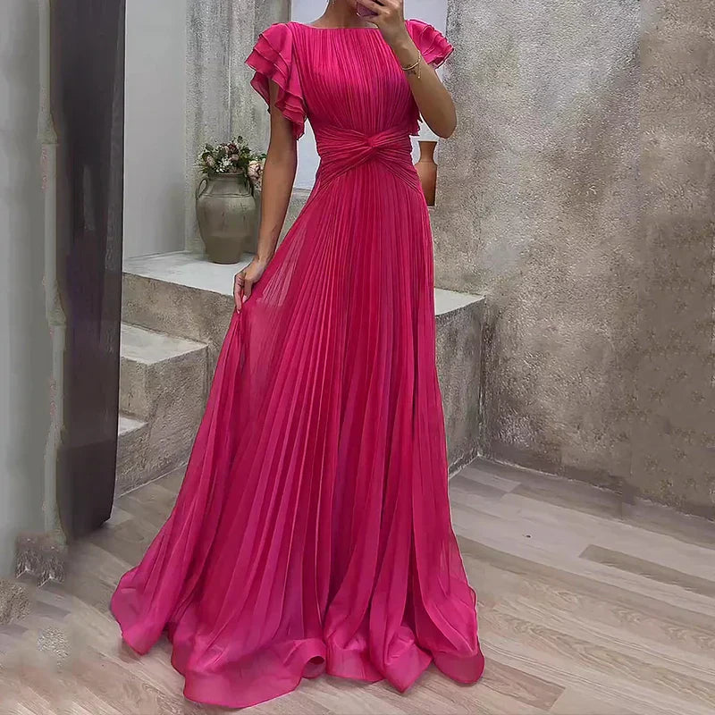Abigail™ | Abito da Sera Plissettato Elegante
