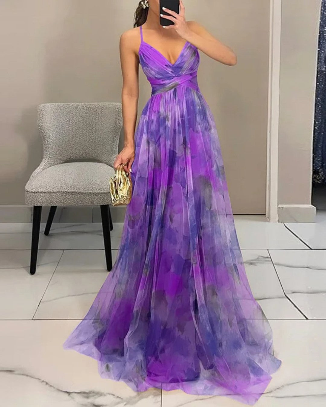 Maxi Dress in Elegant Floral Design