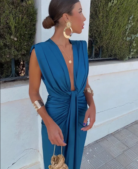 Sophia™ | Abito Elegante a Plissé